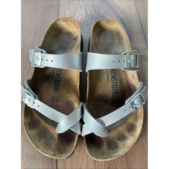 Birkenstock Shoes - Birkenstock Mayari Silver Matte Boho Vegan Festival Y2K Bohemian sz36